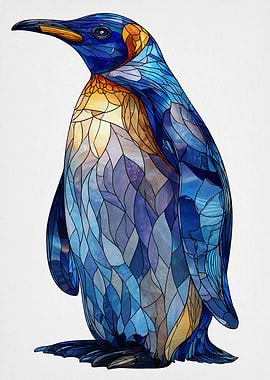 Abstract Penguin Art