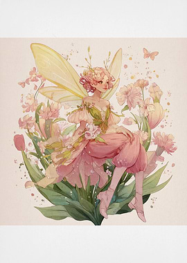 Floral Fairy Illustration