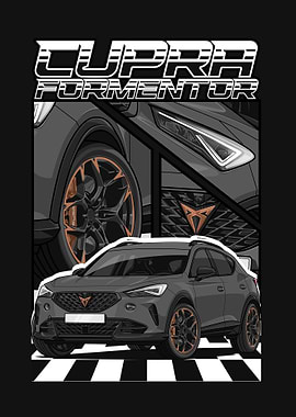 Cupra Formentor Car Illustration