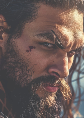 Intense Portrait of a Bearded Man