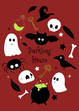 Darkling Hours Halloween Illustration