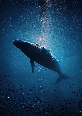 Whale in the Deep Blue Sea
