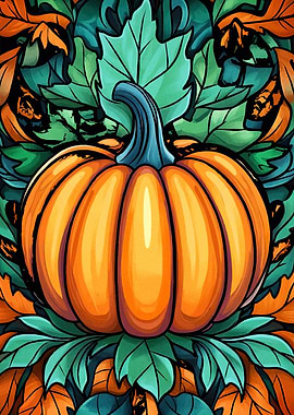 Pumpkin Leaves Autumn