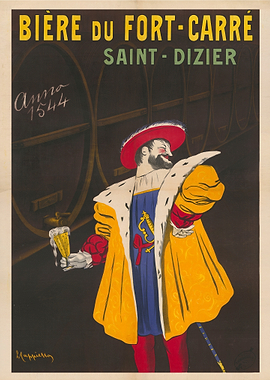 Biere du Fort-Carre Vintage Beer Poster by Leonetto Cappiello