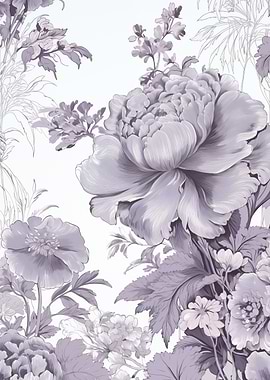 Floral Pattern in Lilac