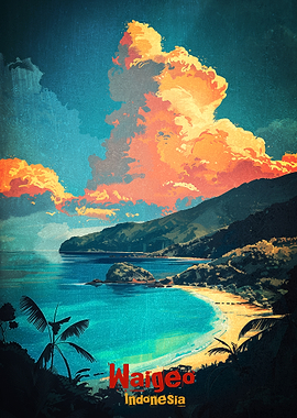 Waigeo Indonesia Tropical Beach Art