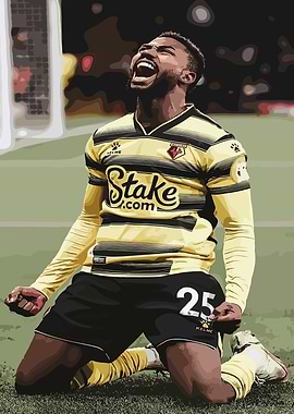 Soccer Player Celebrating Goal