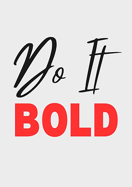 Do It Bold Typography