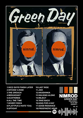 Green Day Nimrod Album Cover Art
