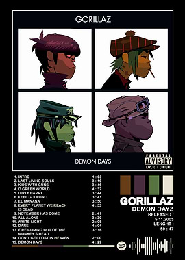 Gorillaz - Demon Days Album Cover
