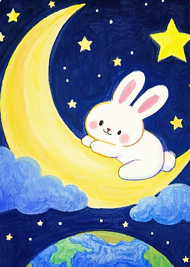 Rabbit Moon Animal