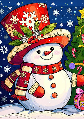 Snowman Christmas Tree