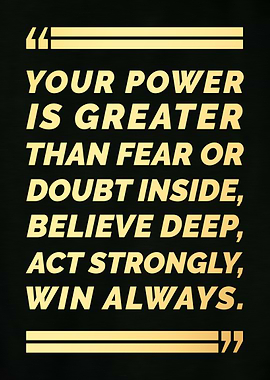 Inspirational Quote: Your Power is Greater