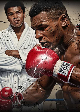 Muhammad Ali and Mike Tyson Portrait
