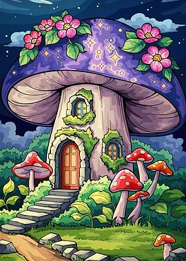 Mushroom House Fantasy