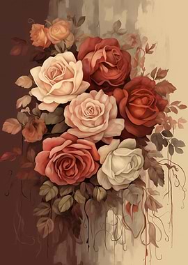 Floral Roses Painting