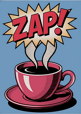 ZAP! Coffee Cup Pop Art