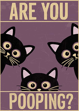 Pooping Cats Peek