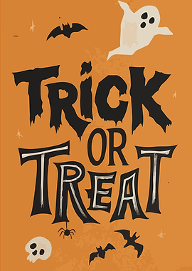 Trick or Treat Halloween Illustration