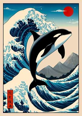 Orca Ukiyo-e