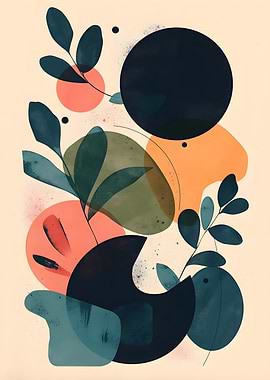 Abstract Botanical Composition