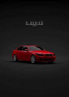 2008 BMW 550i E60 Red