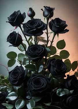 Black Roses Bouquet