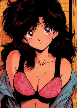 Anime Girl in Lingerie