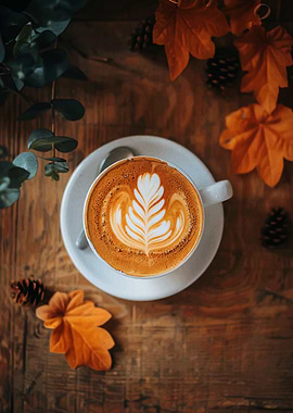 Autumn Latte Art