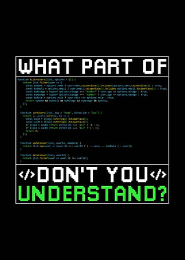 What Part of Don't You Understand Coding