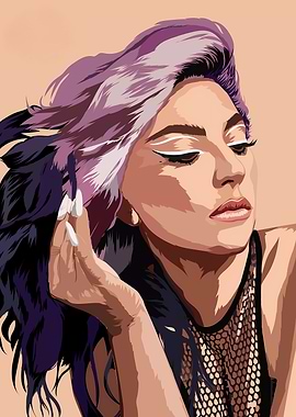 Lady Gaga Vector Portrait