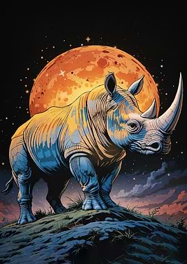 Rhinoceros Moon Digital