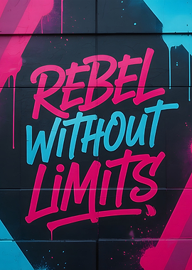 Rebel Without Limits Graffiti Art