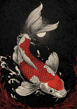 Koi Fish Illustration