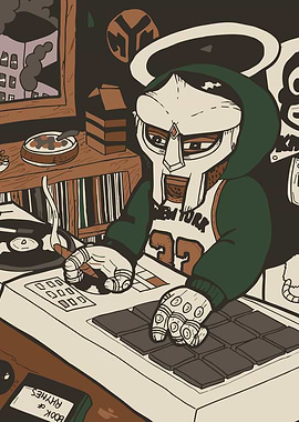 MF DOOM Illustration