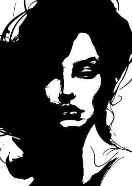 Monochrome Portrait of a Woman