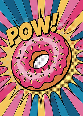 Pop Art Donut with POW!