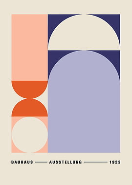 Bauhaus Ausstellung 1923 Geometric Art Poster