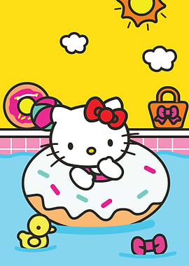 Hello Kitty Summer Pool Day