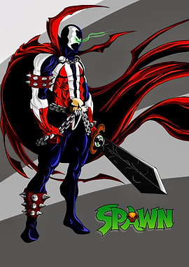 Spawn Comic Book Character Illustration