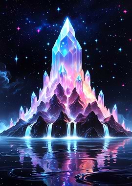 Crystal Mountain Landscape