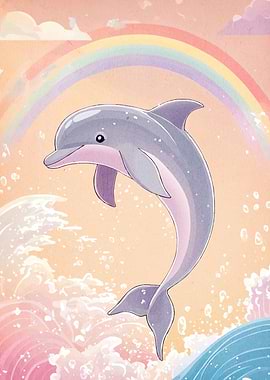 Dolphin Rainbow Animal