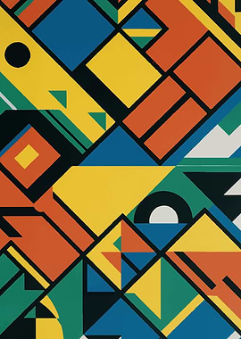 Colorful Geometric Abstract Art