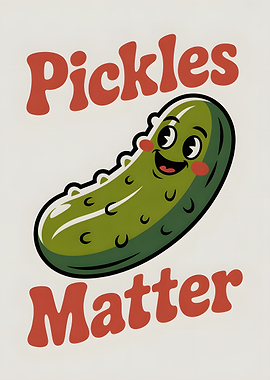 Pickles Matter Cartoon Illustration