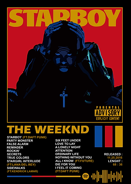The Weeknd - Starboy Album Cover