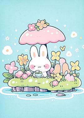 Bunny Mushroom Umbrella