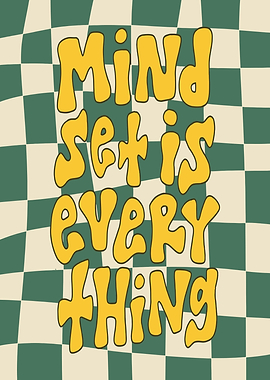 Mindset is Everything Retro Art