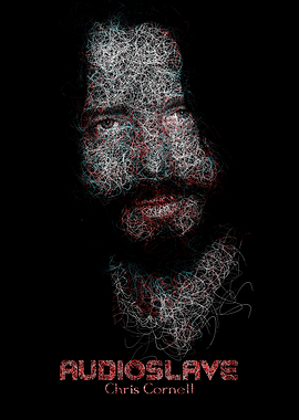 Audioslave Chris Cornell Scribble Portrait