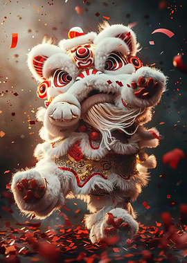 Chinese Lion Dance Celebration