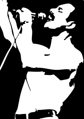 Freddie Mercury silhouette